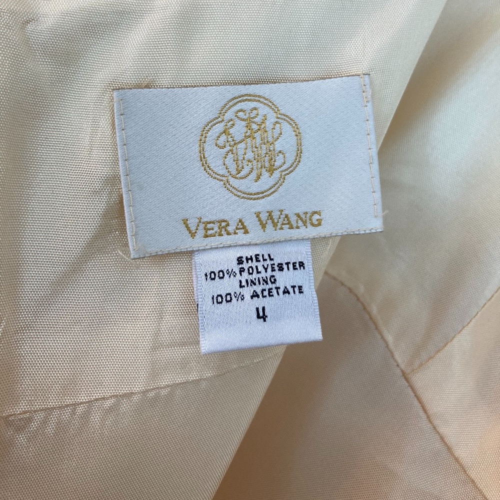 Vera Wang ~ Cream Formal  Dress SZ 4 Prom/Wedding - Picture 14 of 14
